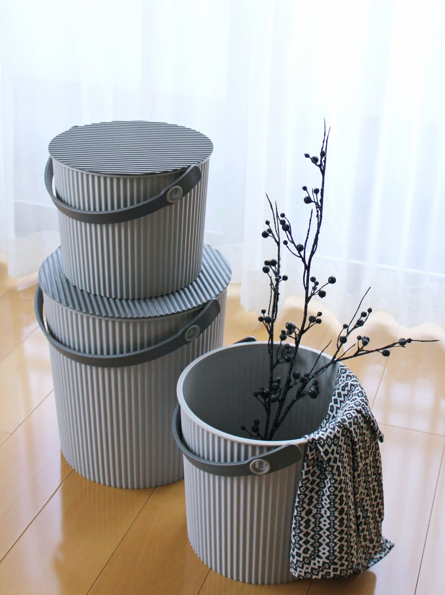 Omnioutil Japansk spand, grå - 8 L. - Bahne